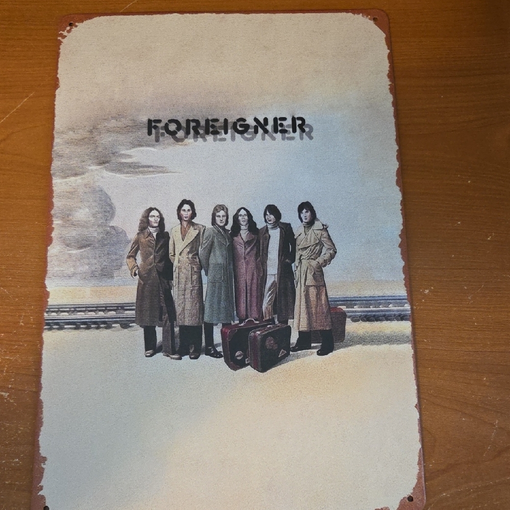 Foreigner Band Vintage Metal Decorative Sign